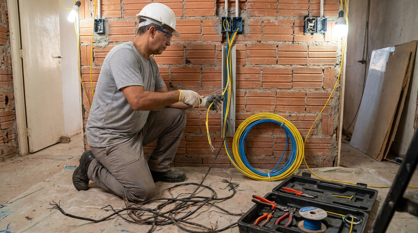 Adequação de Fiação em Santos‑SP
