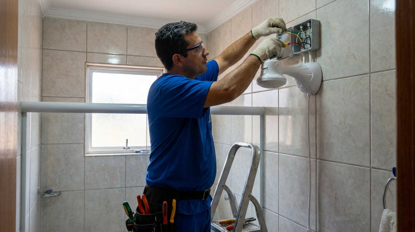 Adequação de Fiação no Castelo, Santos‑SP