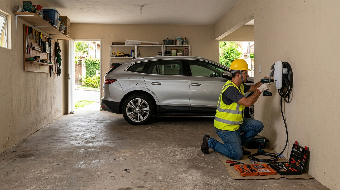 Instalação em Garagem ou Condomínio no Valongo, Santos‑SP
